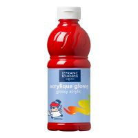 Błyszcząca farba akrylowa Lefranc & Bourgeois 500 ml - Bright red